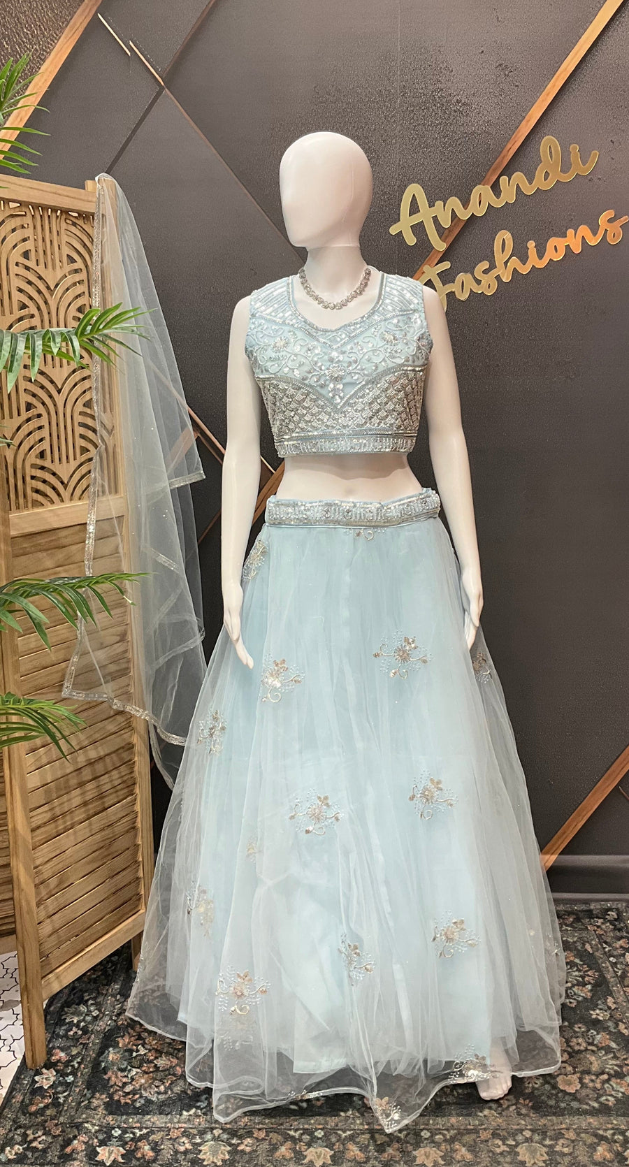 Pastel Blue  Lehenga set