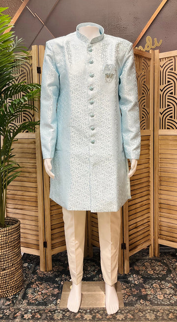 Size 44 - Blue Men’s Sherwani set