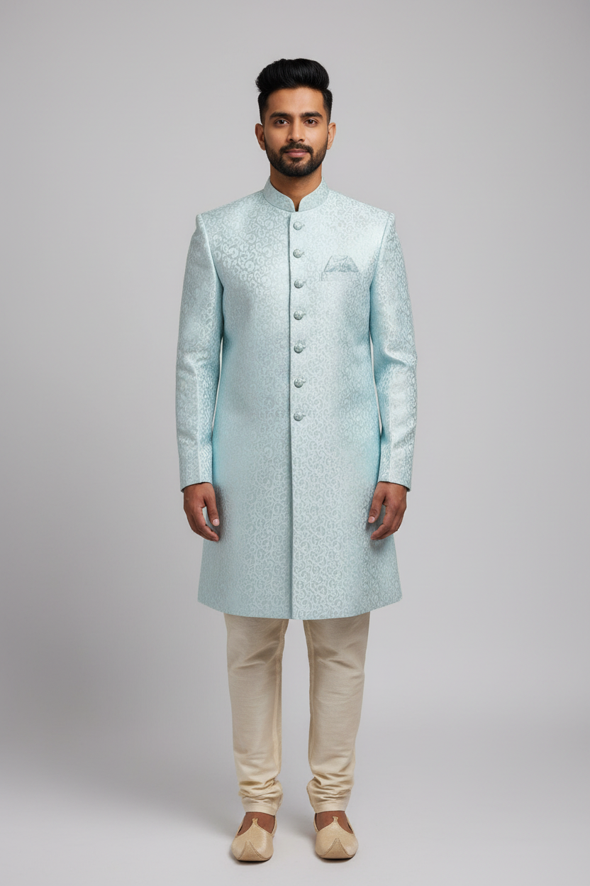 Size 44 - Blue Men’s Sherwani set