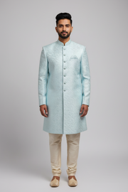 Men’s Blue Indo Western Sherwani Set