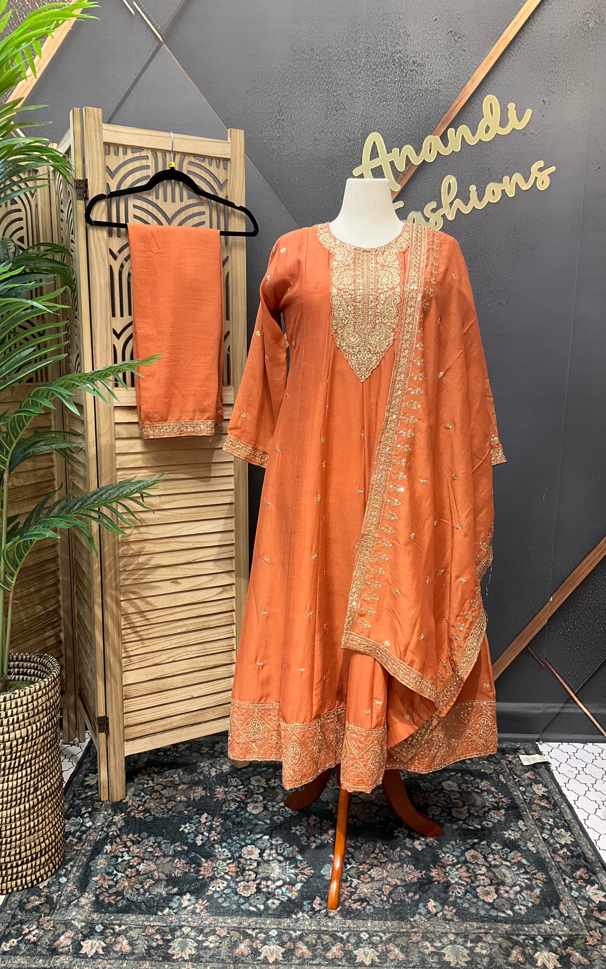 Pastel Colors - Party Wear Anarkali Kurti set