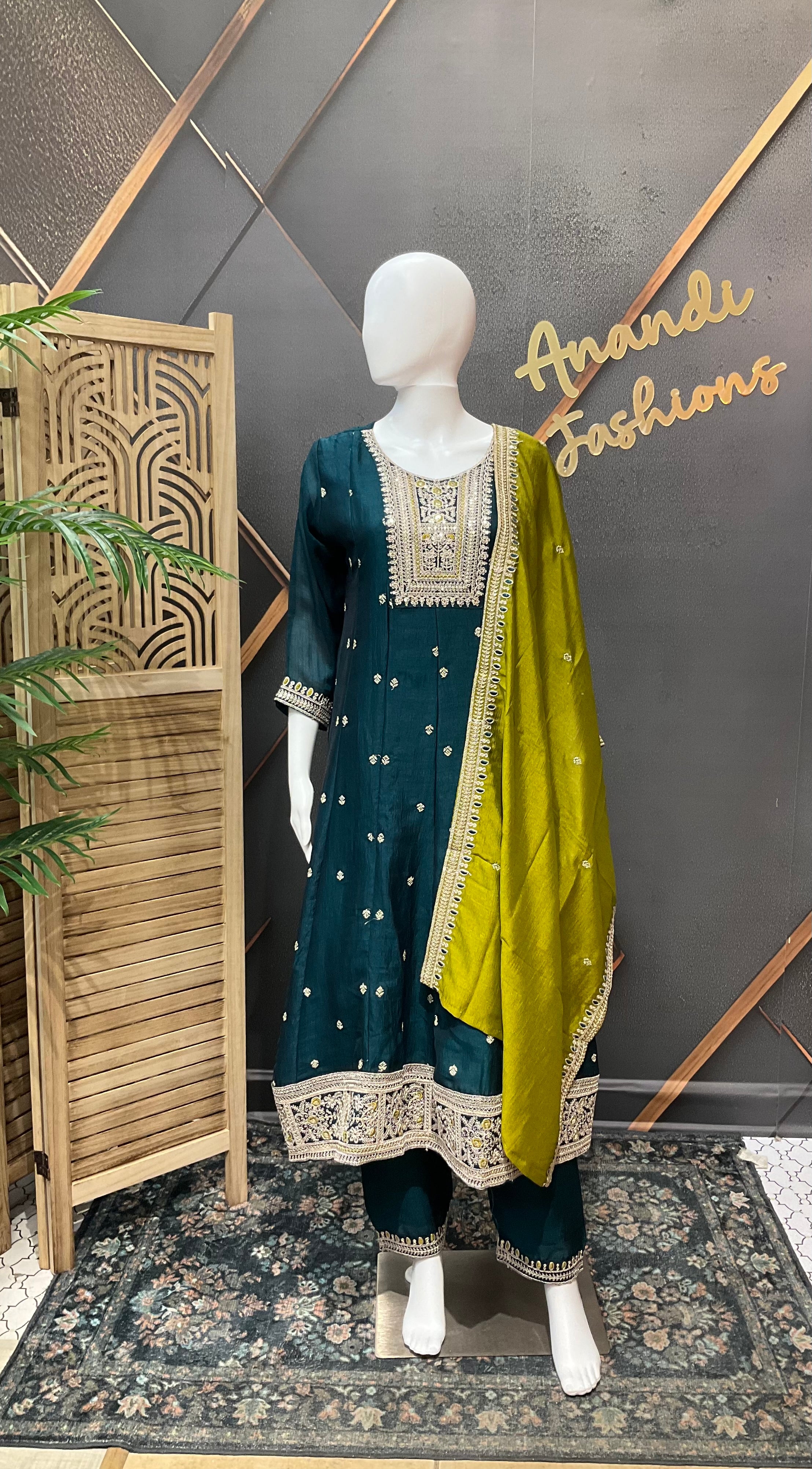 Party Wear Anarkali Kurti set