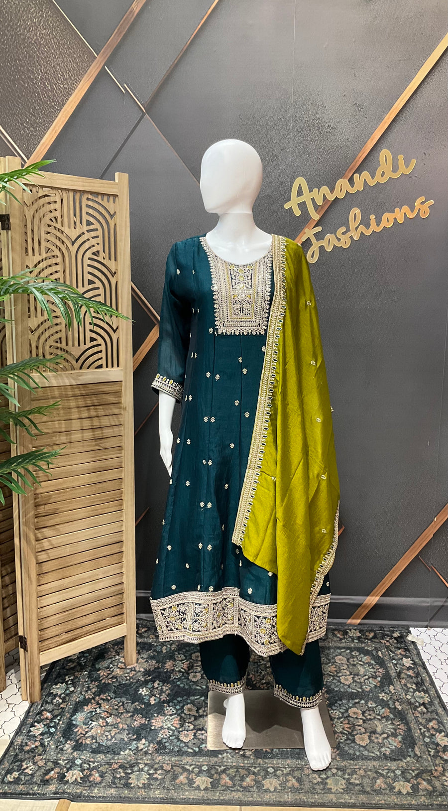 Party Wear Anarkali Kurti set