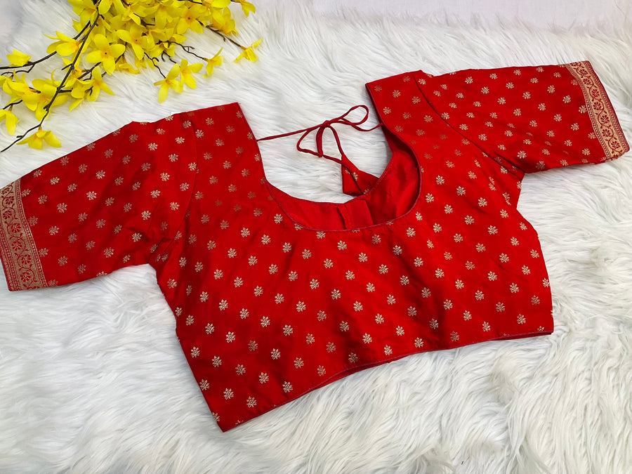 Red blouse - Women - Blouse - Anandi Fashions