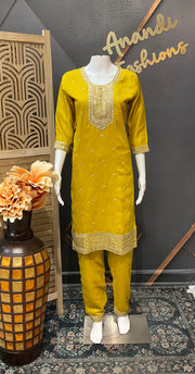 Teenage Girls - Yellow Kurti set