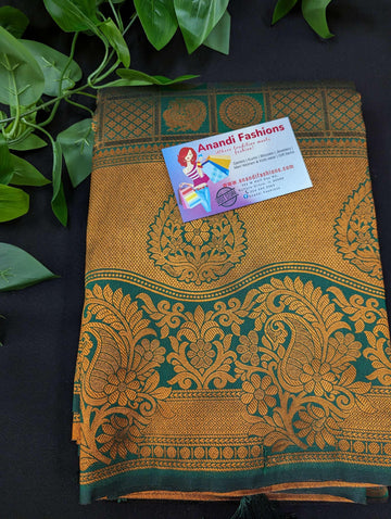 Pure Silk Saree - Copper Zari Work Traditional & Trendy 7 Colors