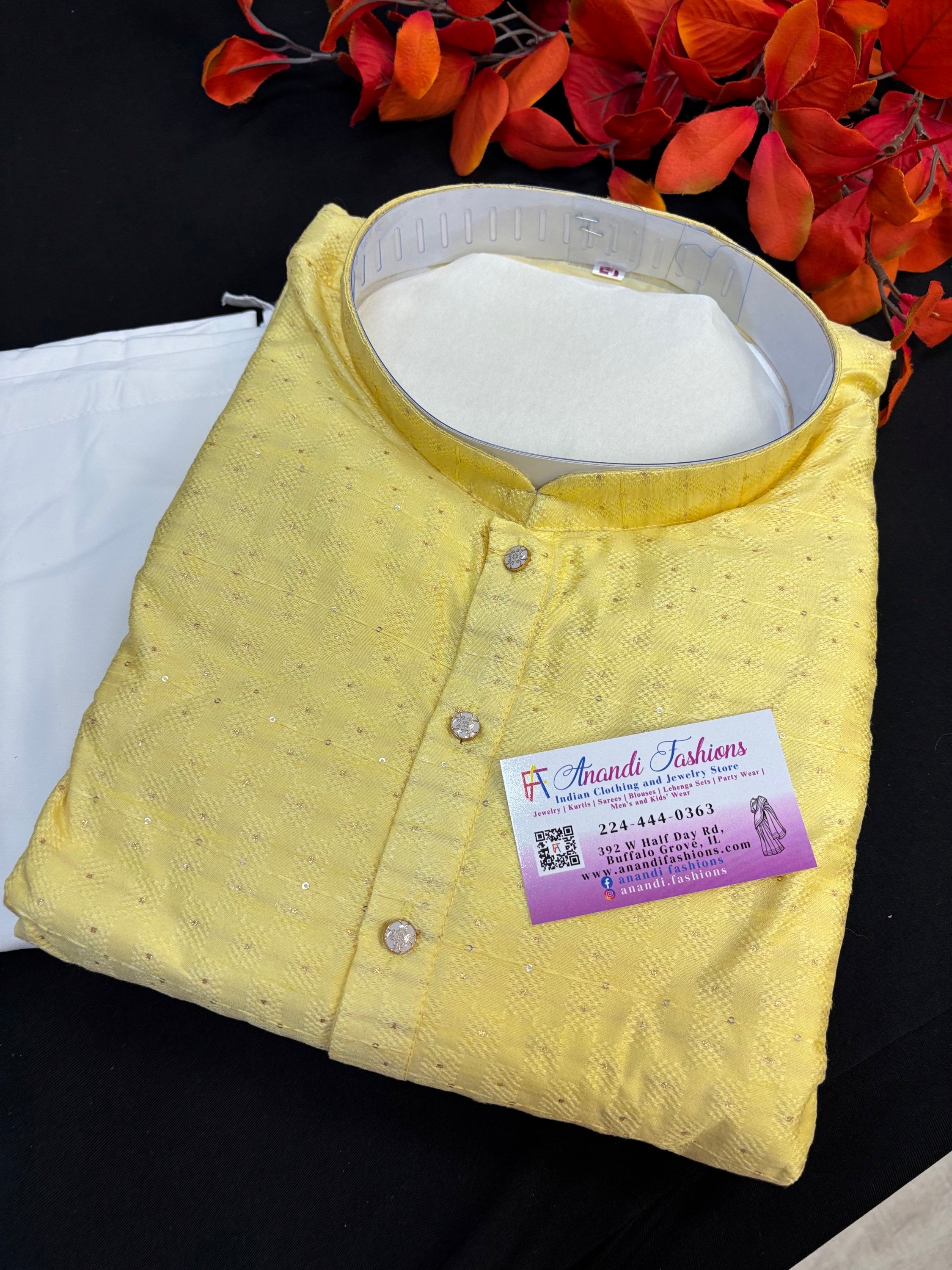 Plus Size - Pastel Color Mens Wear Kurta sets image 2