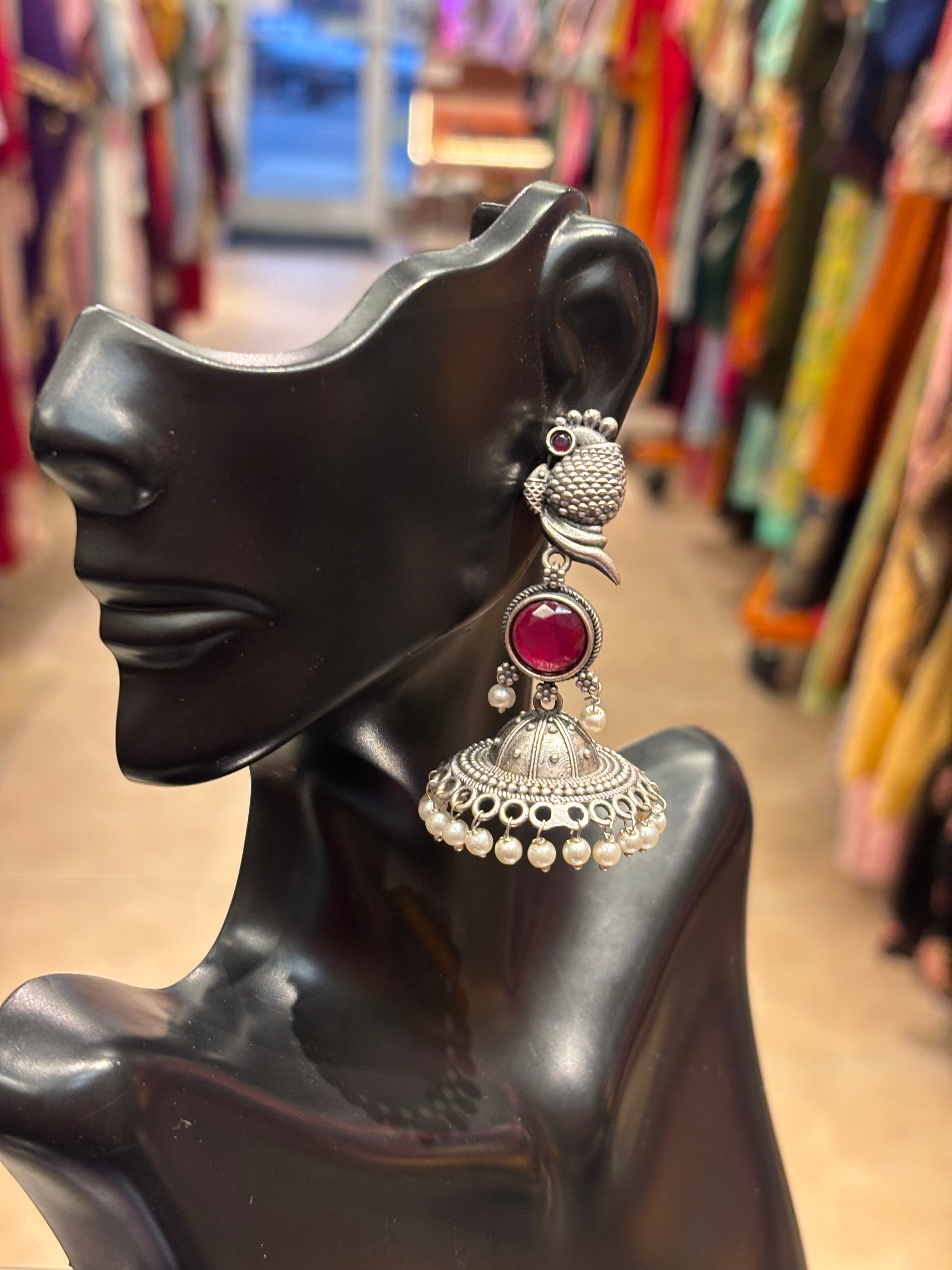 Oxidized Jhumkas/Earrings  image 1