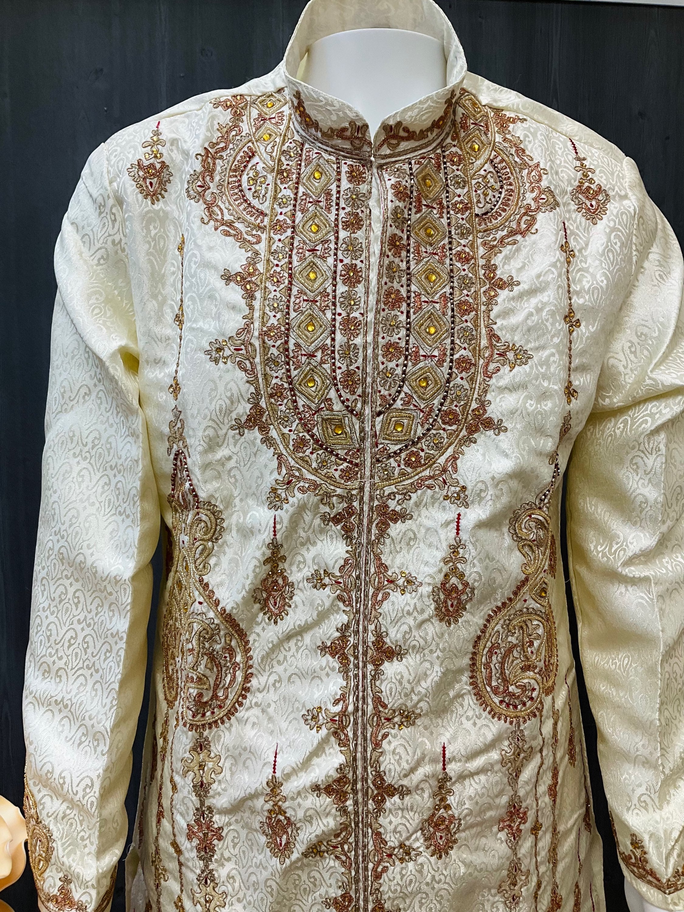 Sherwani - Men’s Bridal Wear Sherwani - Fits Sizes 42/44/46 image 2