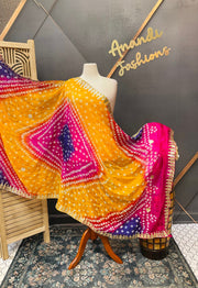 Multicolor Bandhini dupatta