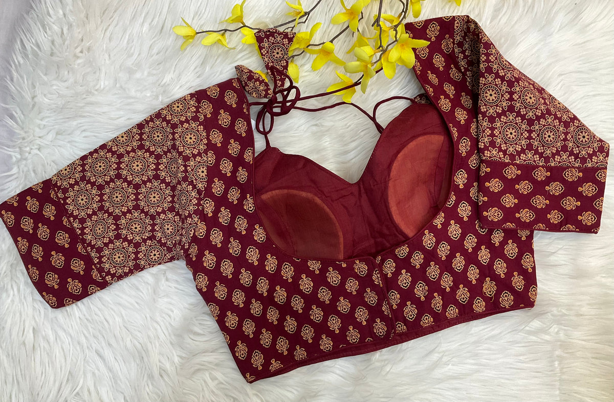Maroon Blouse -Size 38