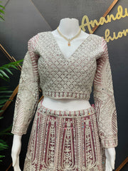 Pastel Heavy Work Lehenga Set - Wedding Guest & Party Wear