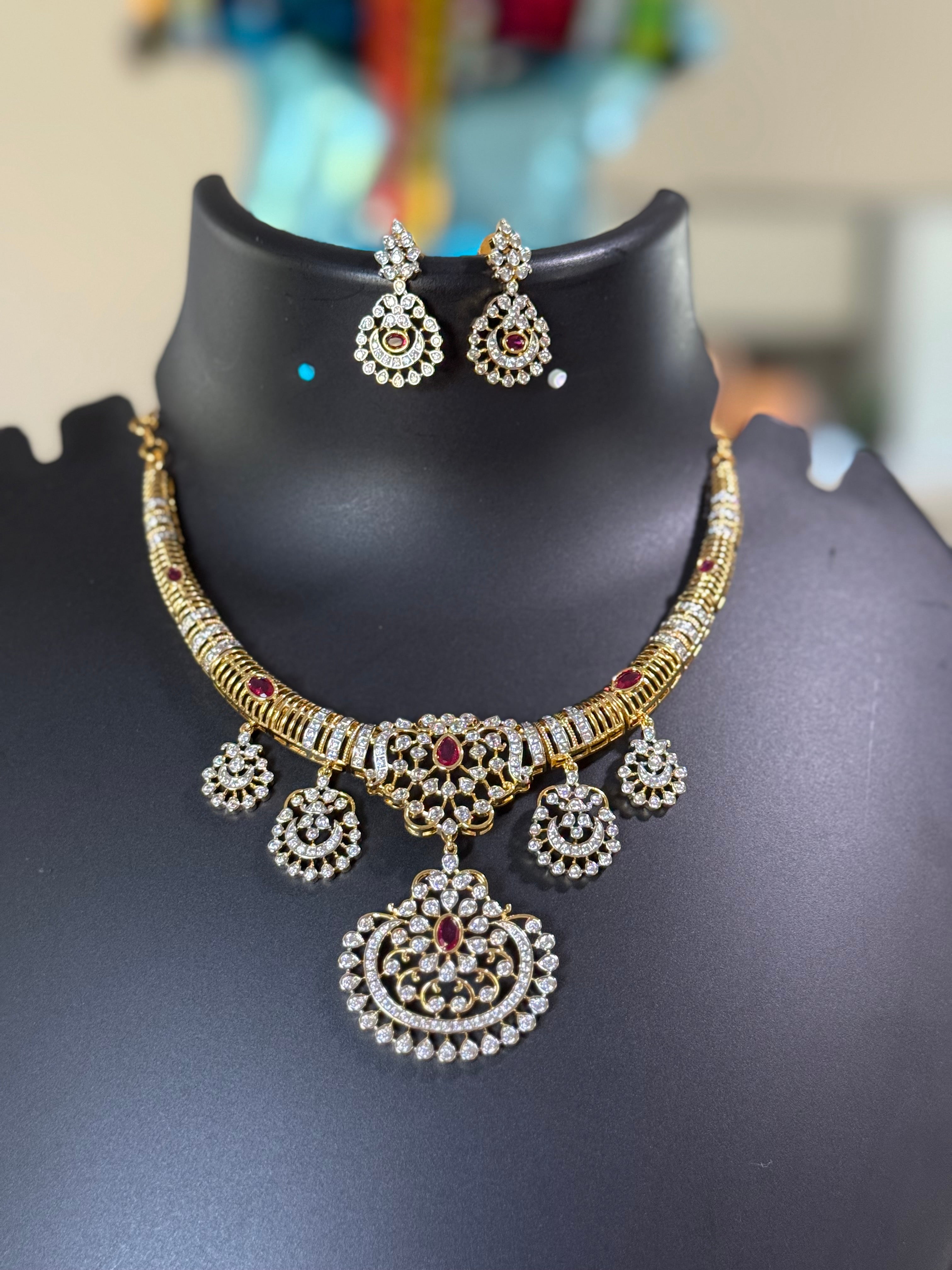 Kante Model Necklace set - Anandi Fashions