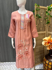 Embroidery Work Kurtis