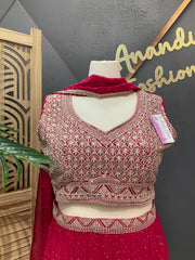 Plus Size Georgette Lehenga Lehenga Set