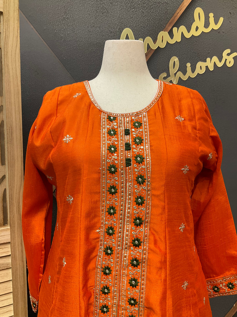 Plus Size Anarkali Kurti Set