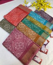 Saree with Bandhini Print
