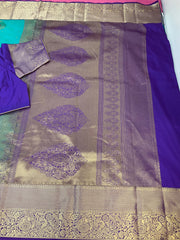 Vintage Semi Silk Kanjeevaram Saree with stitched Blouse