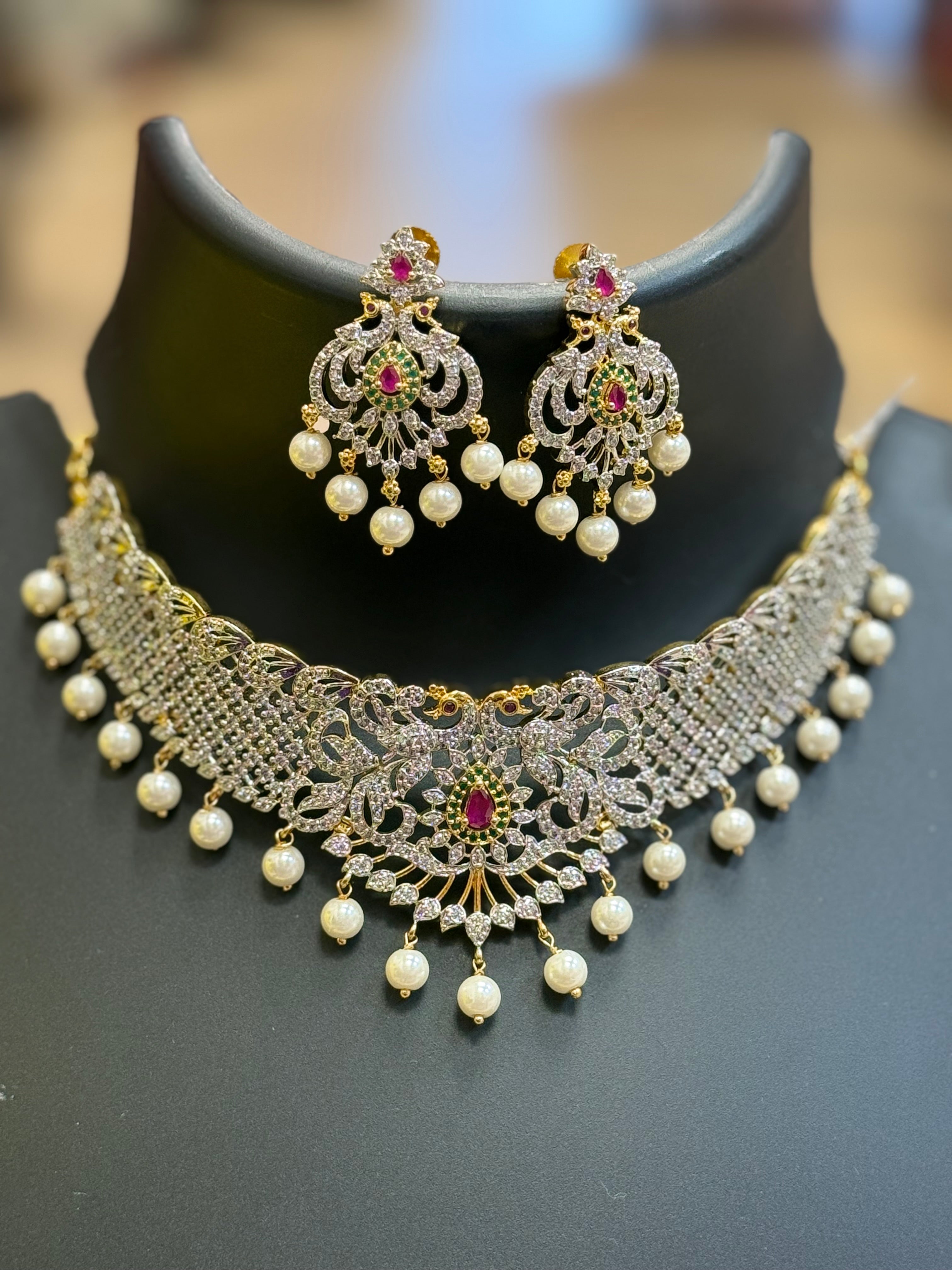 CZ Necklace/Choker set