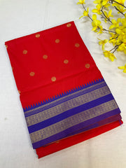 Red Paithani saree