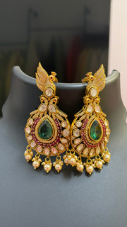 CZ Kundan Necklace Set