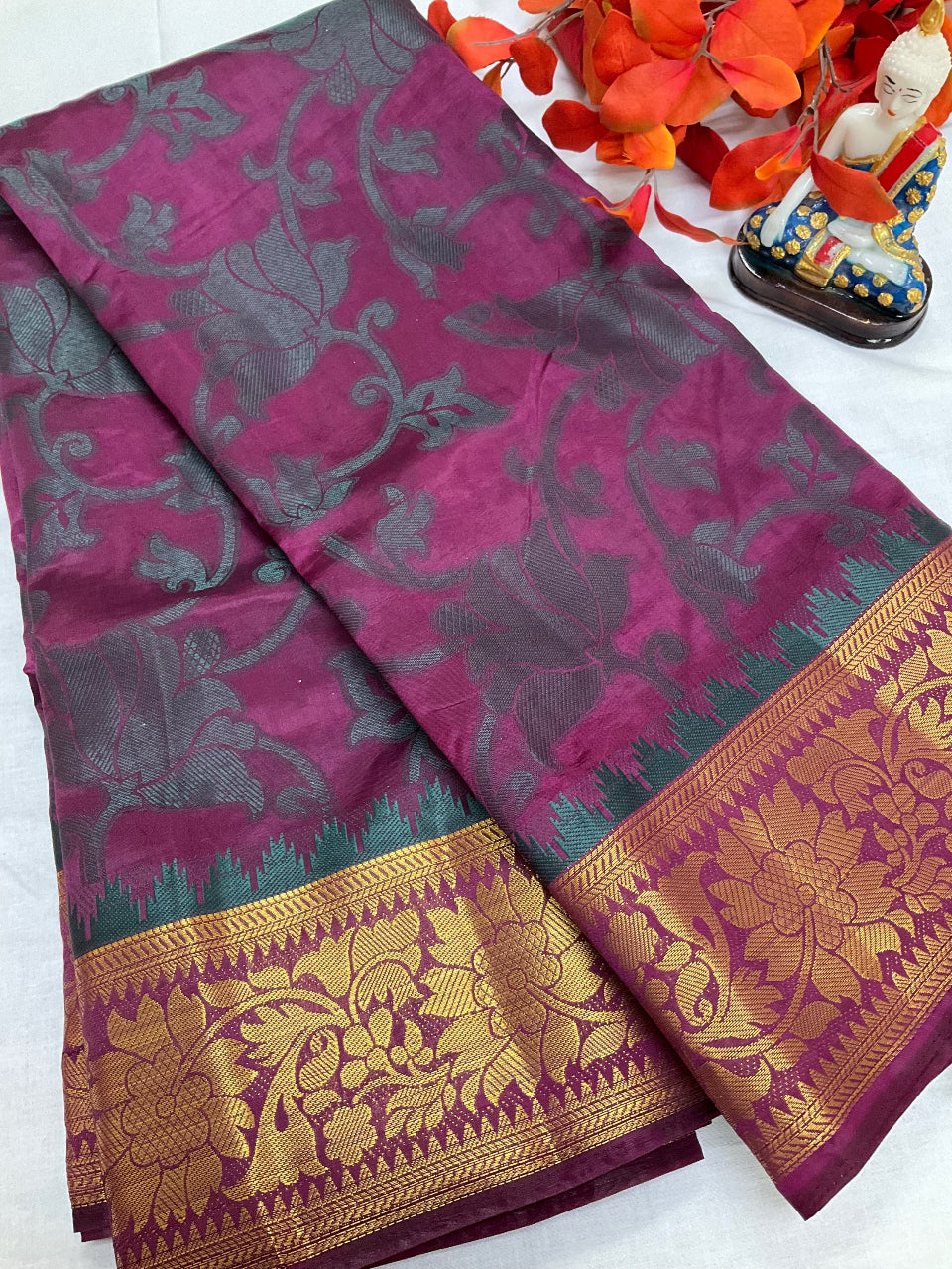 Indian Silk Saree - Semi Silk Saree image 3