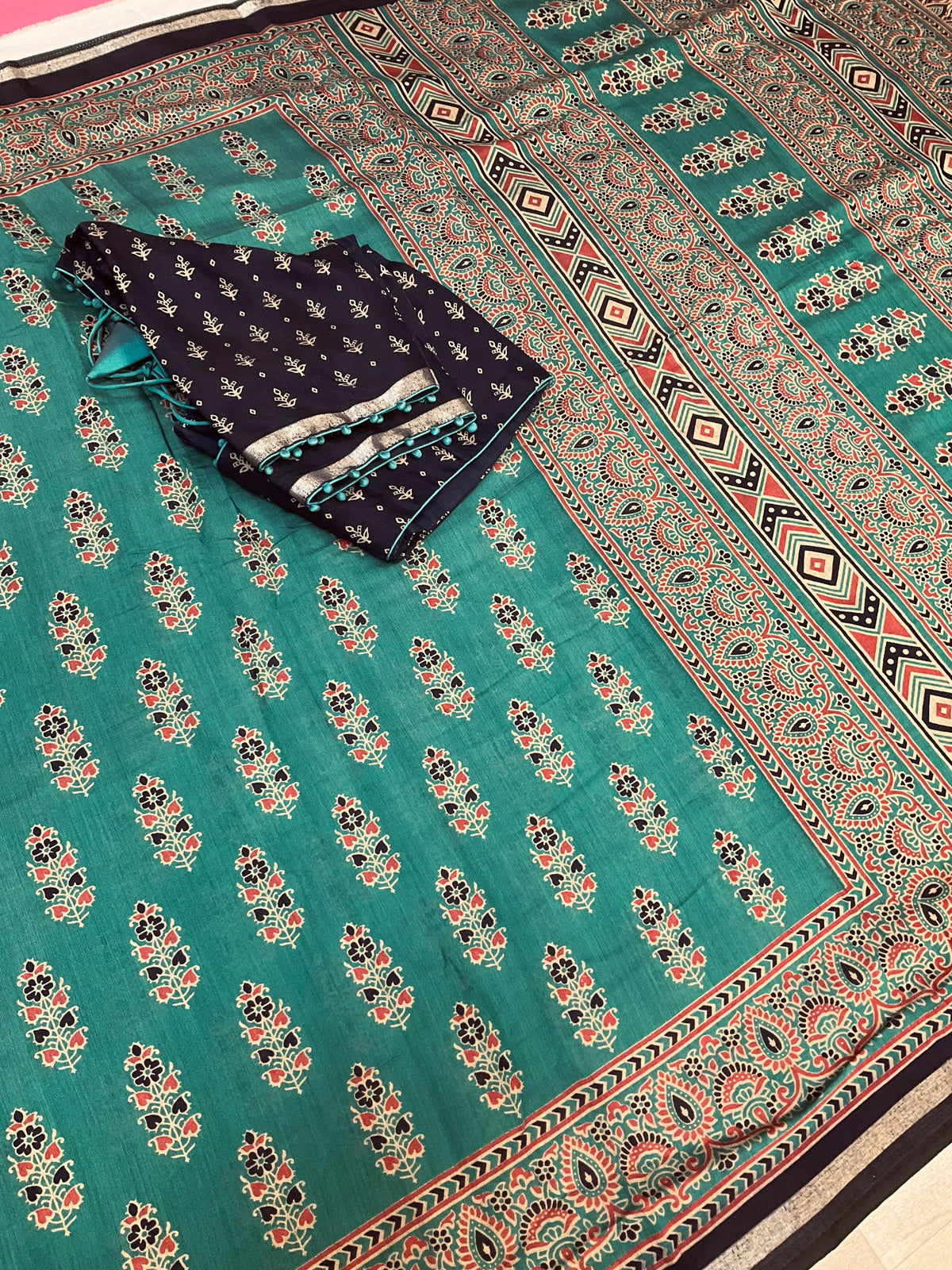Soft and Lightweight Modal Silk Saree - Blouse Size 40 (Fits up to 44)