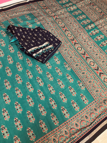Soft and Lightweight Modal Silk Saree - Blouse Size 40 (Fits up to 44)