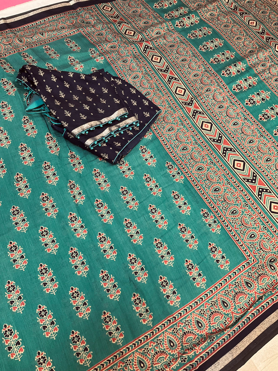 Soft and Lightweight Modal Silk Saree - Blouse Size 40 (Fits up to 44)