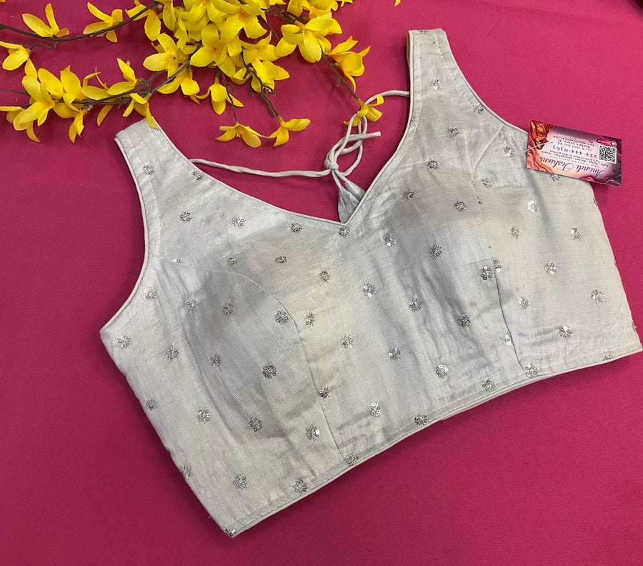 Silver Tissue Blouse