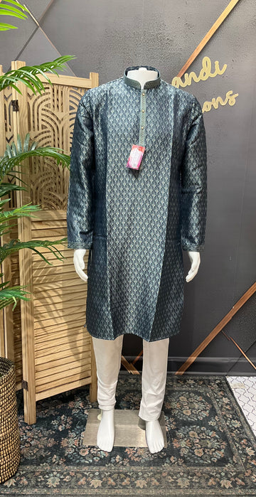 Gray Blue - Mens Wear kurta Pajama Set