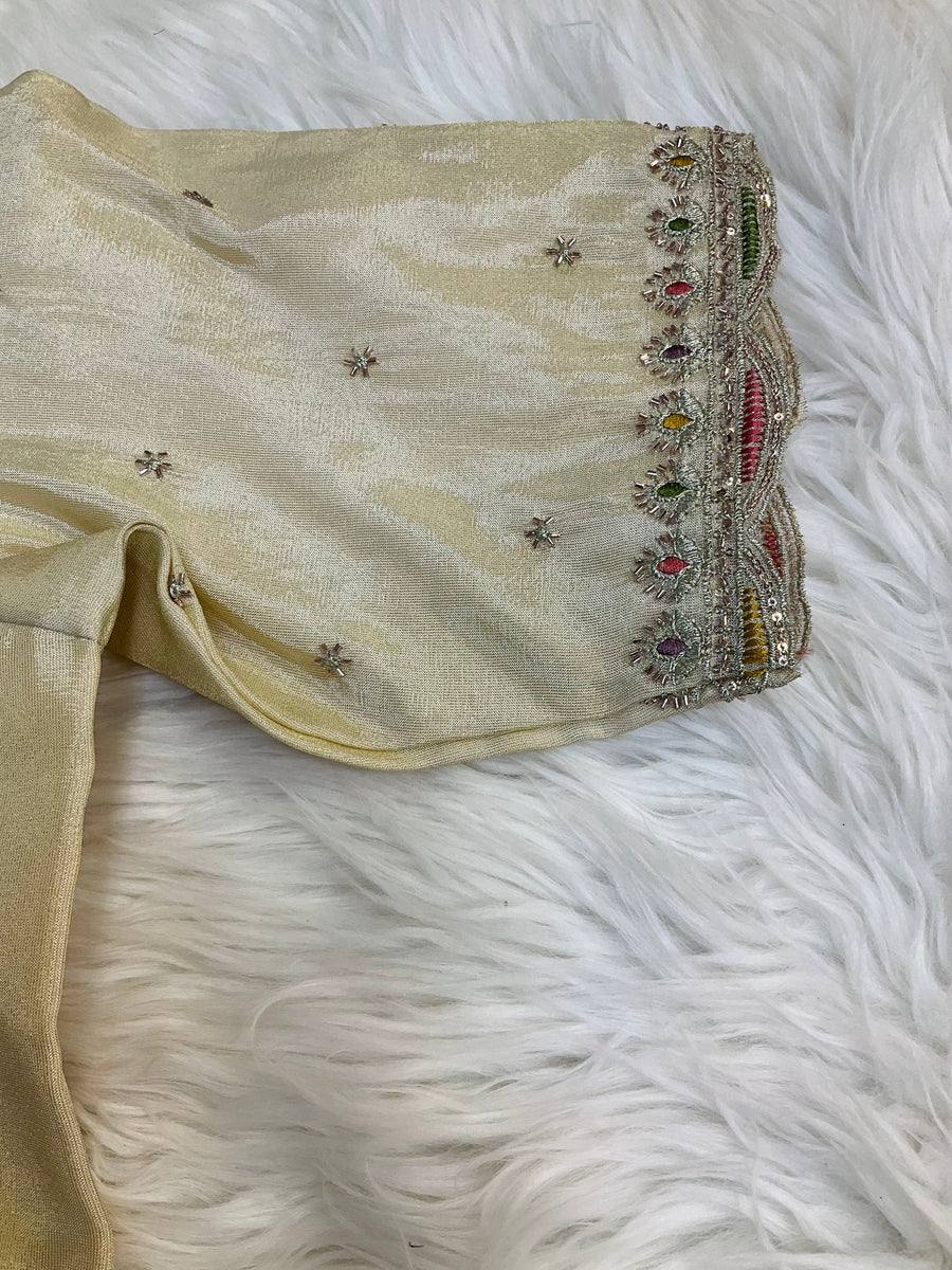 Women’s Light gold Tissue blouse - Women - Blouse - Anandi Fashions