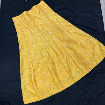 Yellow Party Wear Lehenga Skirt - Premium Quality
