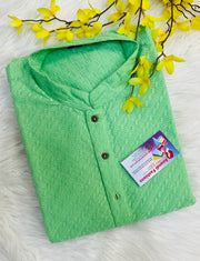 Men’s Pure Cotton Chikankari in Kurta Set - Anandi Fashions