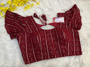 Maroon blouse - Women - Blouse - Anandi Fashions