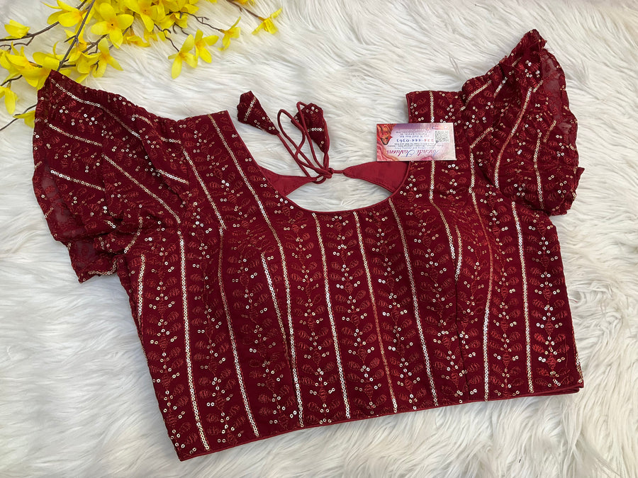 Maroon blouse - Women - Blouse - Anandi Fashions