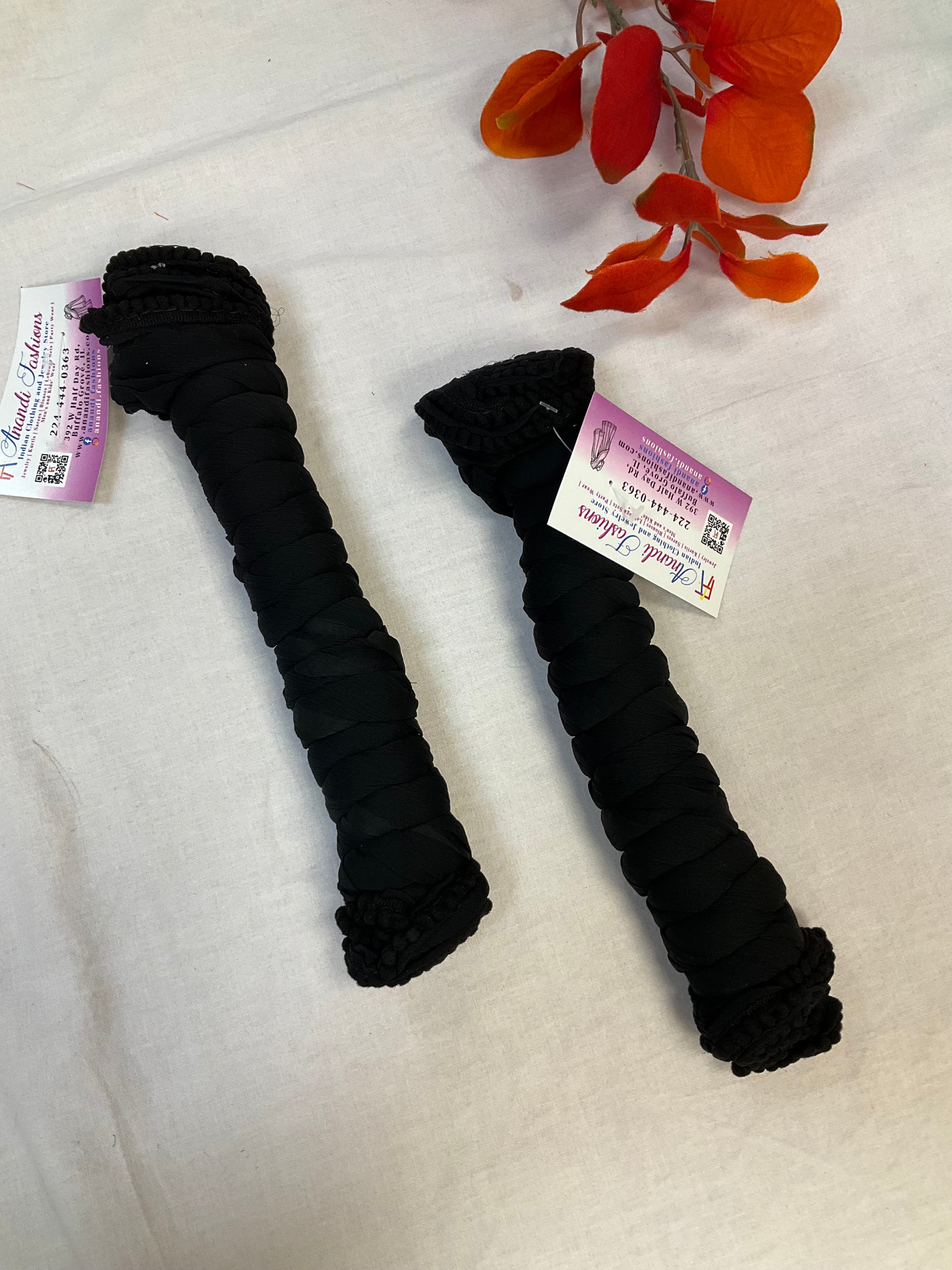 Black cotton duppatta