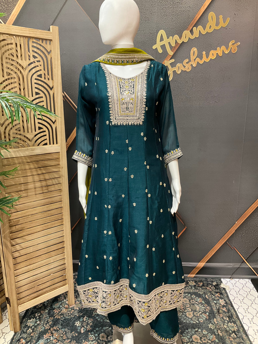 Party Wear Anarkali Kurti set