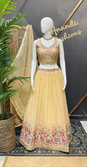 Gold Lehenga Set