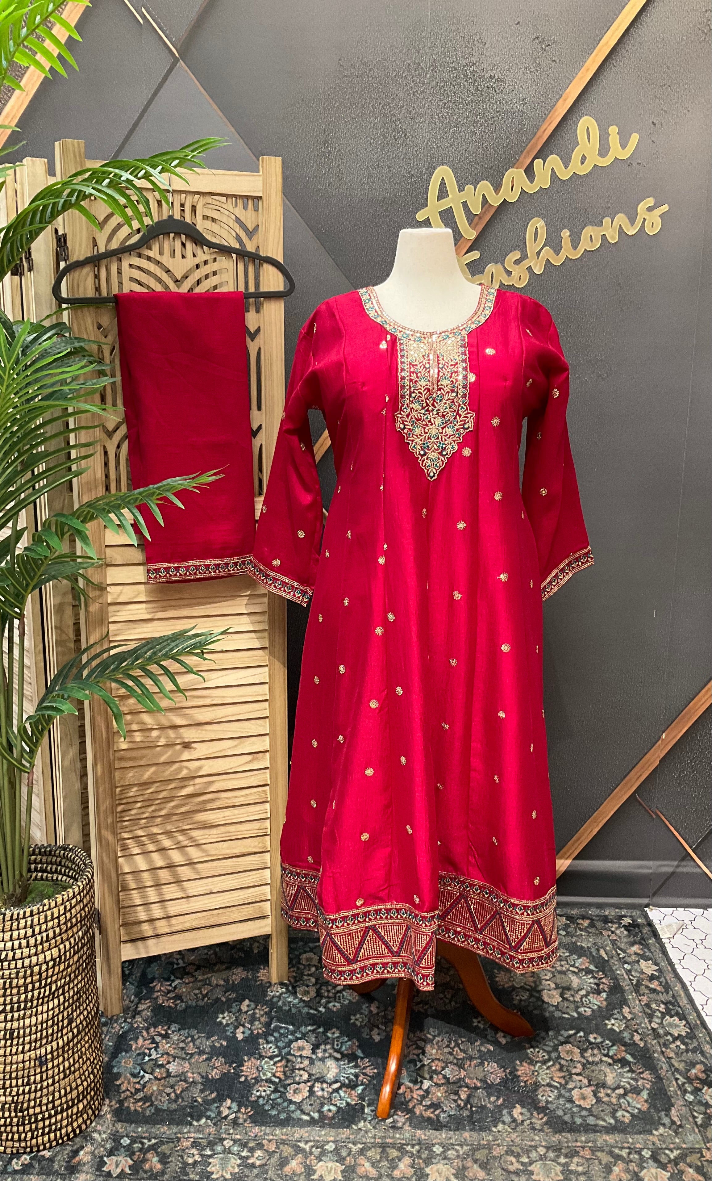 Size 52 - Plus size dresses Anarkali Party Wear Kurti sets