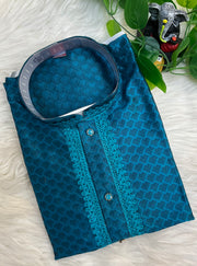 Rama blue boys kurta set