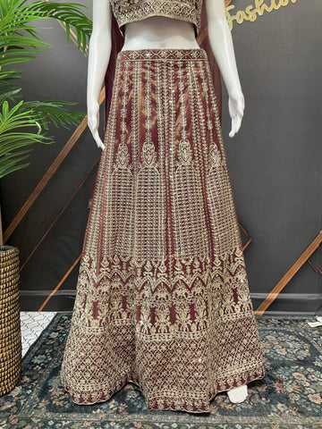 Heavy Embroidery Party Wear Lehenga Set - Bridal & Wedding