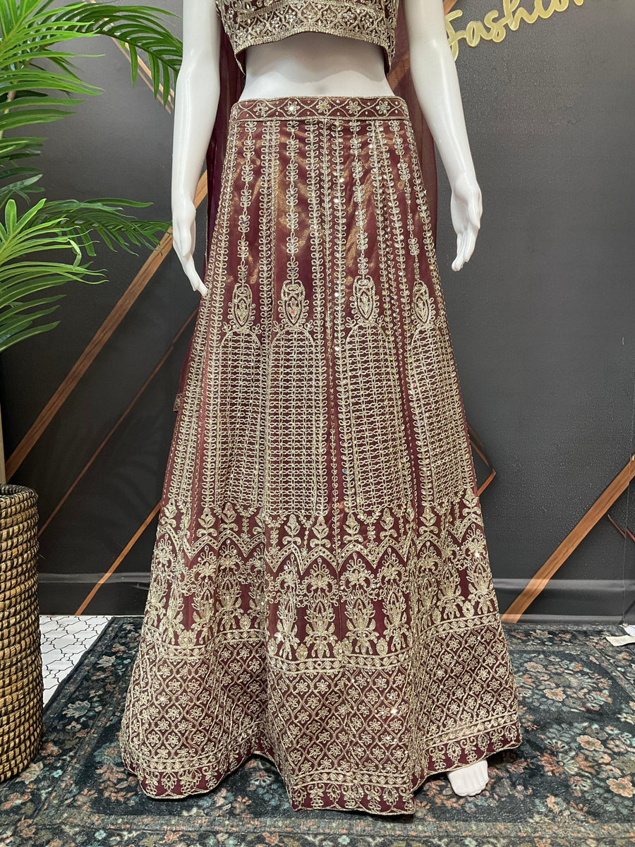 Heavy Embroidery Party Wear Lehenga Set - Bridal & Wedding