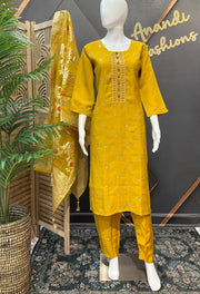 Mustard Yellow Kurti set