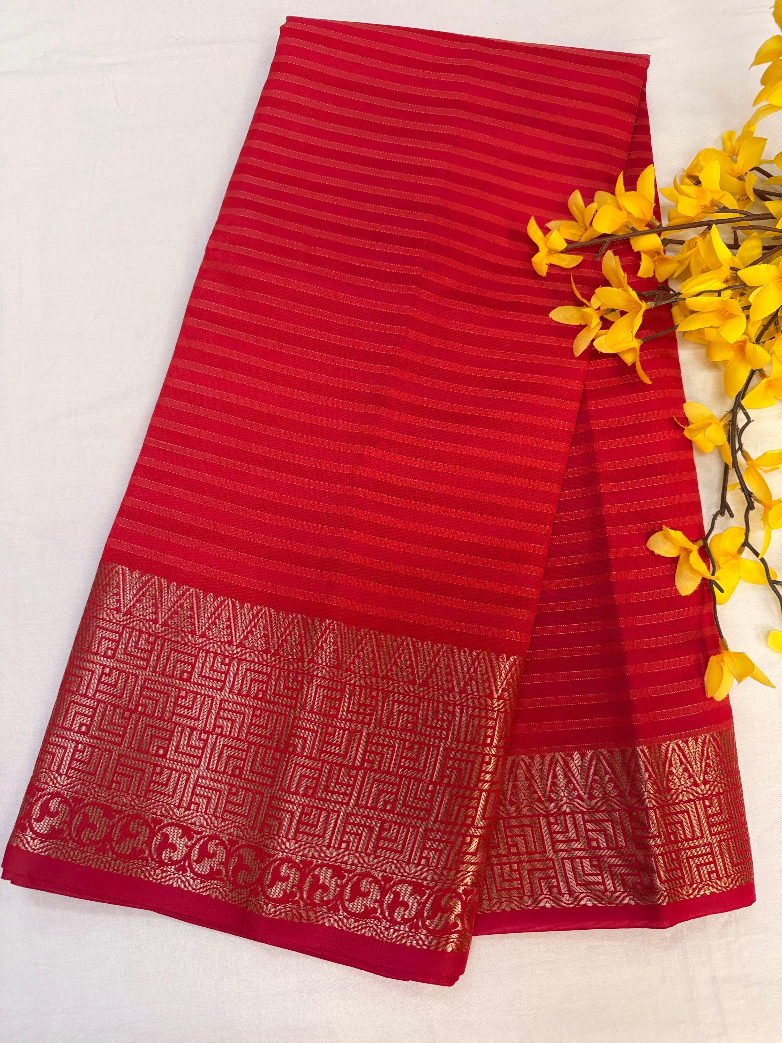 Red- Soft Silk Saree