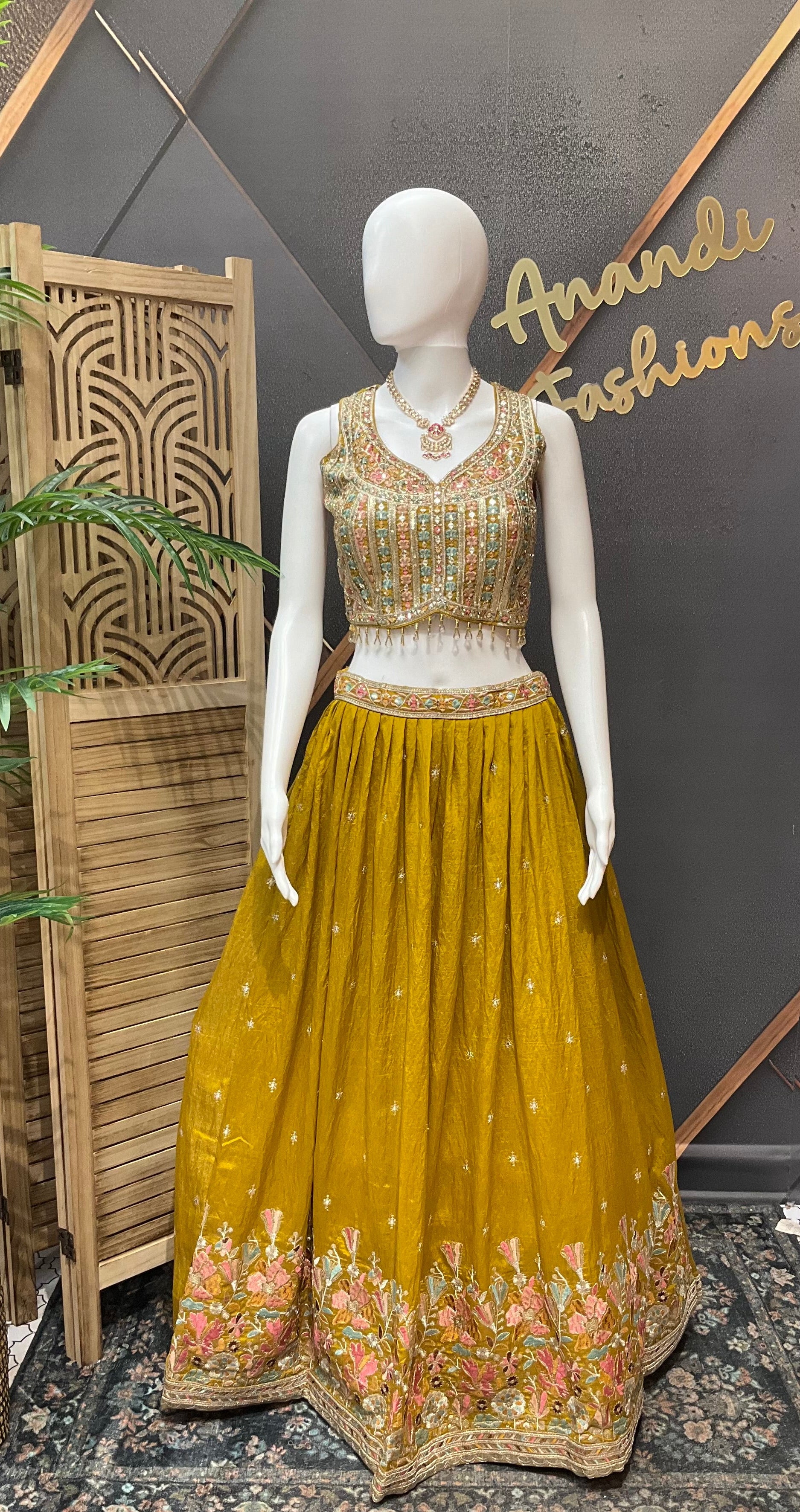 Yellow - Party Wear Lehenga set