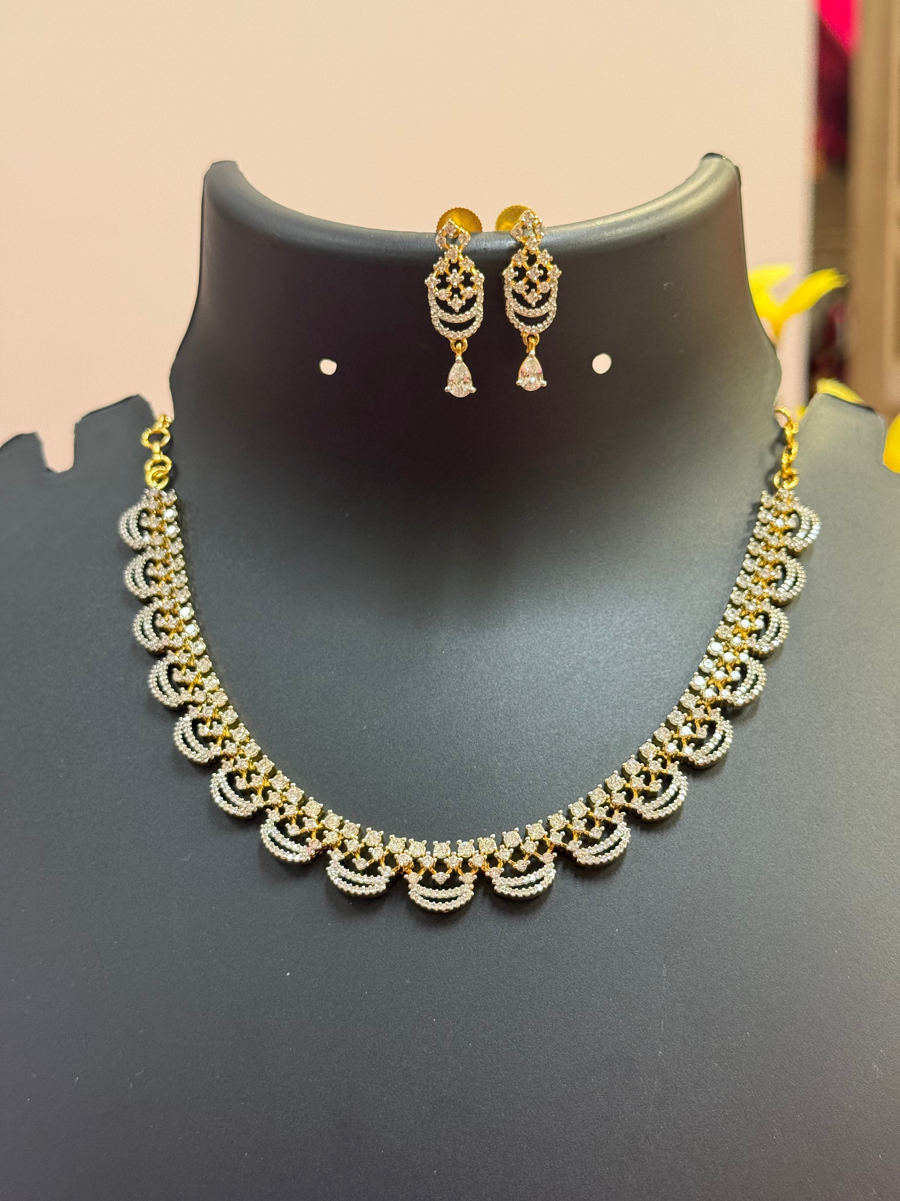 CZ Party Wear Necklace set