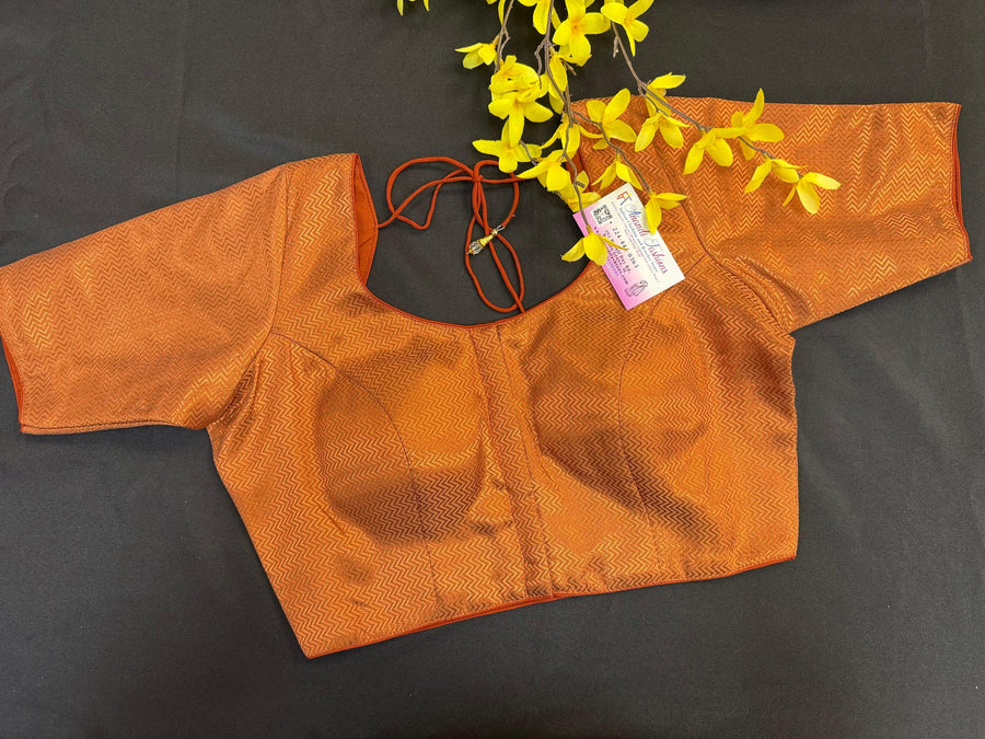 Copper Color- Front Opening Blouse
