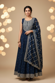 Party Wear Long dress with dupatta