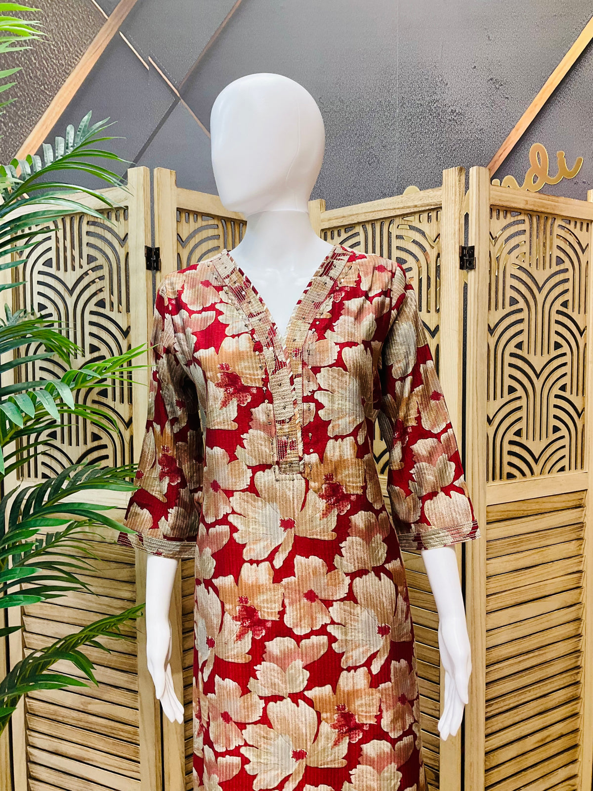 Floral Cotton Kurti